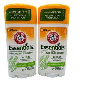Pack Of 2 Arm & Hammer Essentials Deodorant Aluminum-Free Rosemary Lavender 2.5